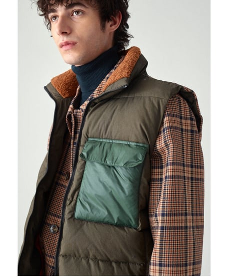 CLOSED Men's/シンサレートベスト/カーキ