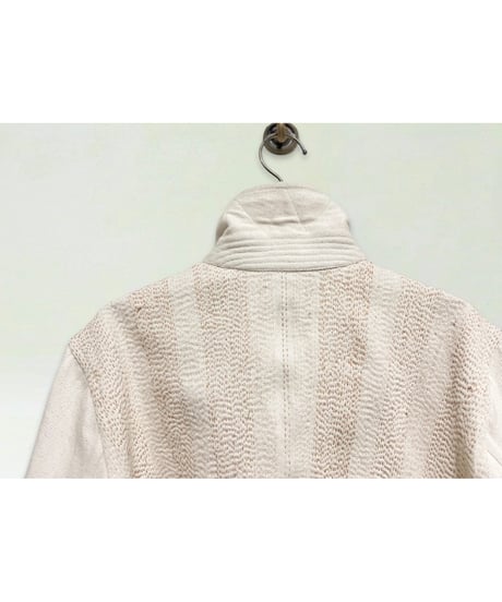 【残り僅か】NY MaNE/ハンドパッチワーク・シャツジャケット/Ecru