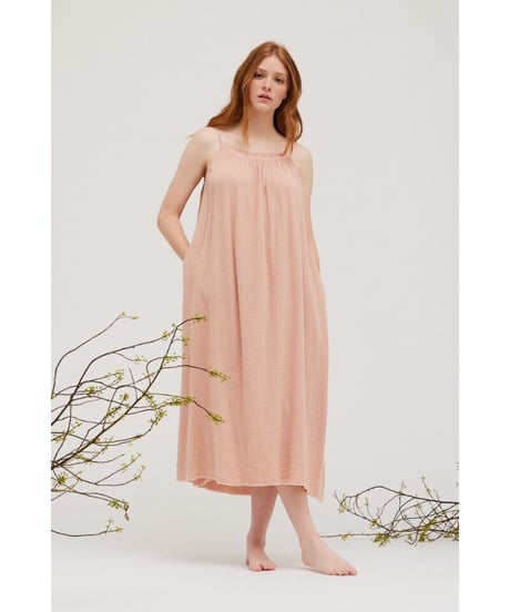 【残り僅か】Double Gauze/Long Dress/Rose