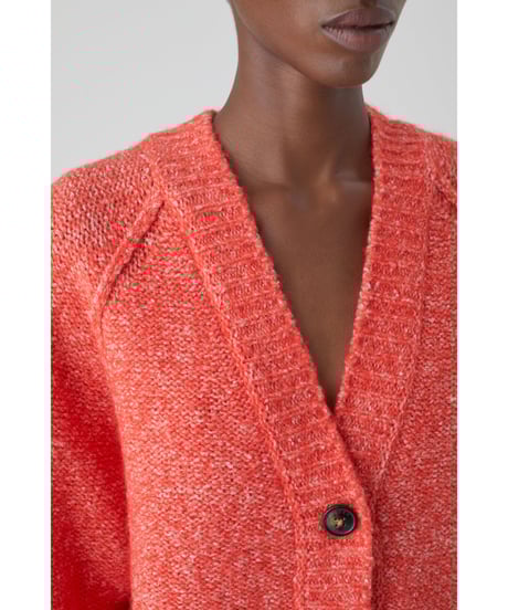 【残り僅か】CLOSED/ウール&コットンニットCardigan/Red
