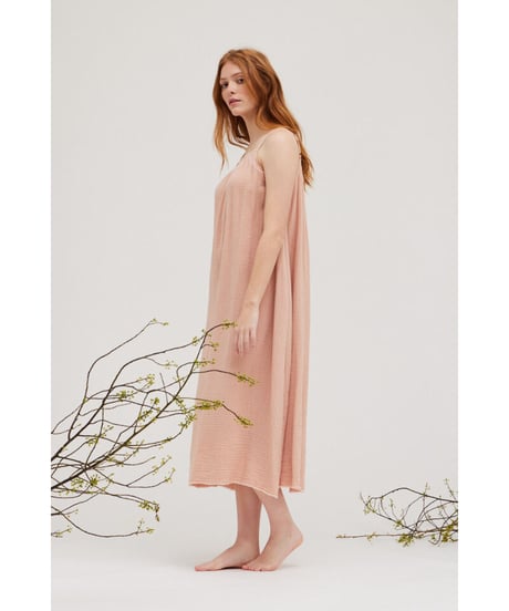 【残り僅か】Double Gauze/Long Dress/Rose