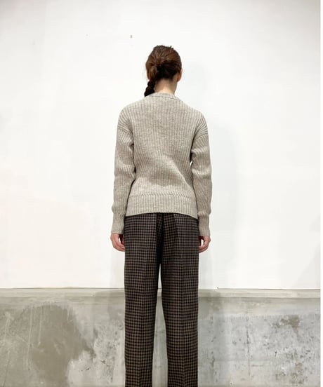 【残り僅か】Knit brary/the Ribbed Knit 100% Peruvian Highland wool
