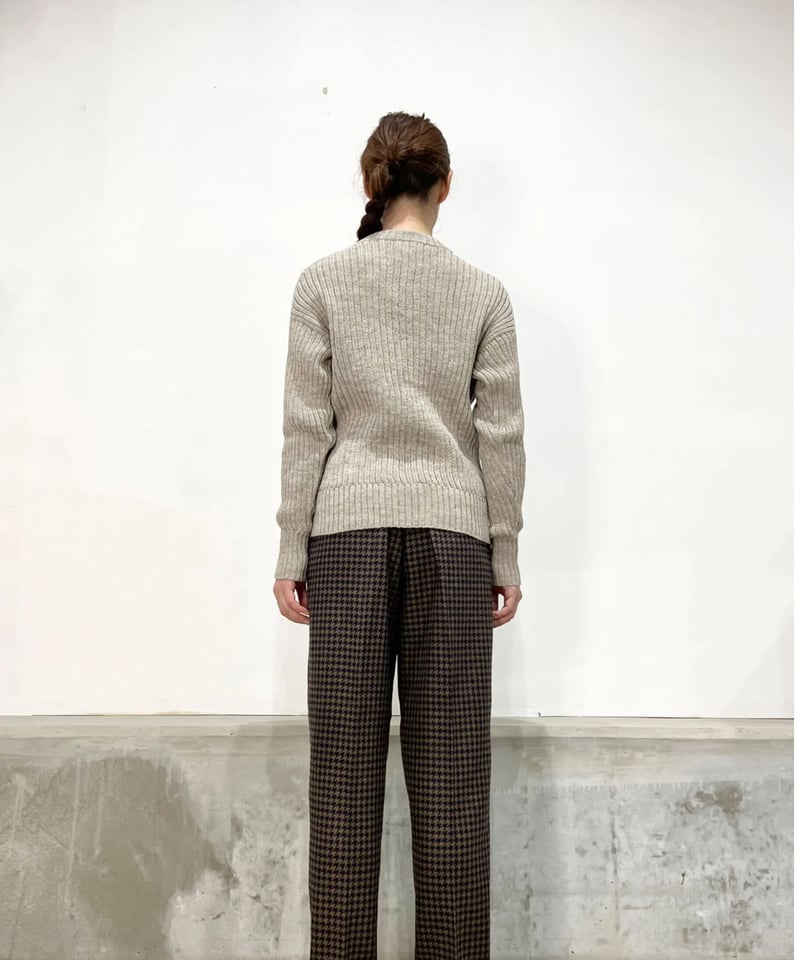 残り僅か】Knit brary/the Ribbed Knit 100% Peruvian