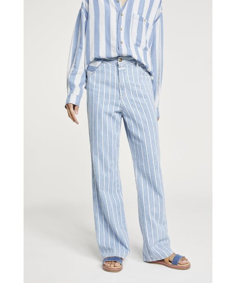 【残り僅か】CLOSED/リラックスフィット・ストレート/ブルーストライプ