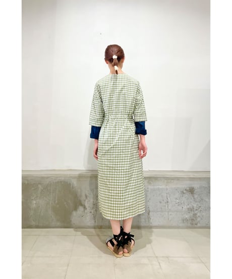 Mamab./ギンガムドレス/コットンナイロン/アロエ