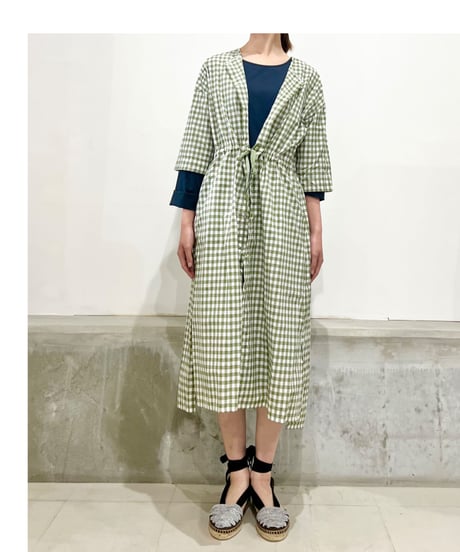 Mamab./ギンガムドレス/コットンナイロン/アロエ