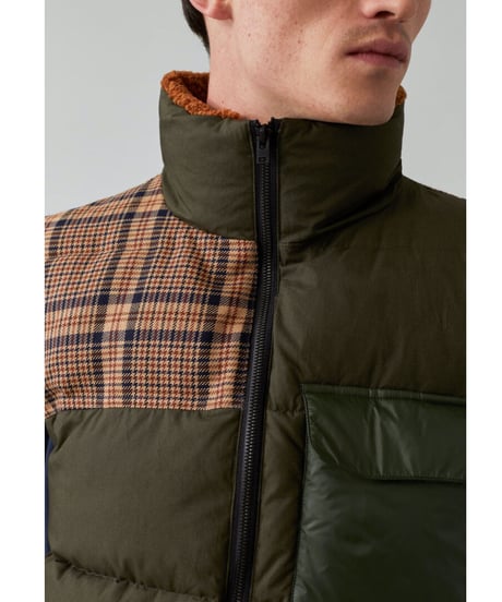 CLOSED Men's/シンサレートベスト/カーキ