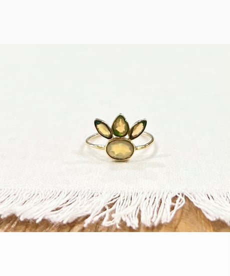 【残り僅か】nina des criquets/Opal design ring/4sr-01