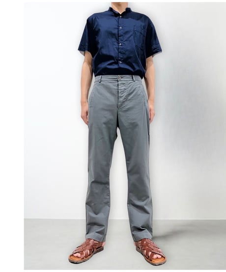 【残り僅か】Men'sコットンストレッチパンツ/HannohWessel/グレー
