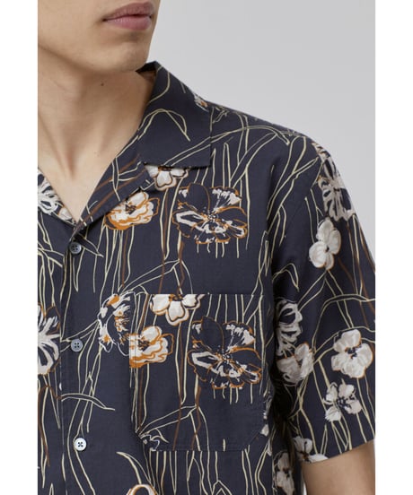 CLOSED Men's/フラワープリントシャツ/Black