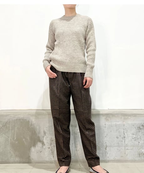【残り僅か】Knit brary/the Ribbed Knit 100% Peruvian Highland wool