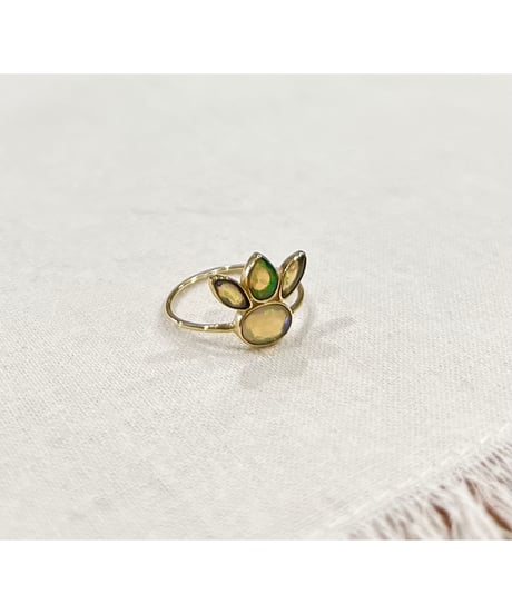 【残り僅か】nina des criquets/Opal design ring/4sr-01
