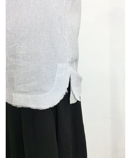 Lady'sコットンシャツ(ブルーストライプ)/HannohWessel/38