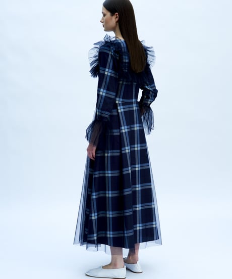 【残り僅か】TEIJA/トップス/ﾈｲﾋﾞｰﾁｪｯｸ&ﾁｭｰﾙ