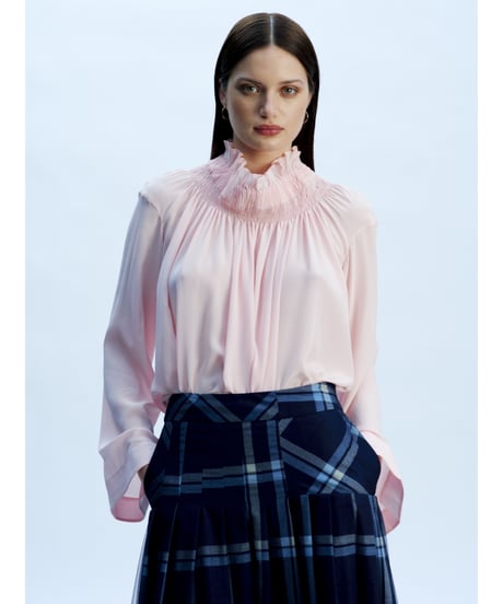 【残り僅か】TEIJA/スカート/ﾈｲﾋﾞｰﾁｪｯｸ&ﾁｭｰﾙ