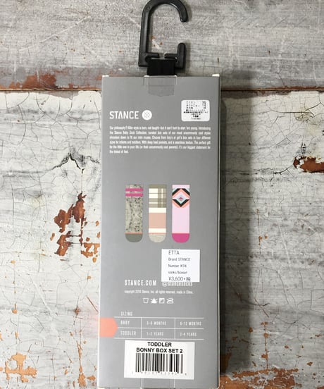 Stance キッズ女の子Socks / 2-4才用3足セット K94