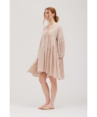 Cotton Shirt/Dress/Brown stripes
