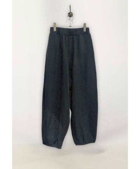 【残り僅か】Dot Relaxed Pants/Cotton 100%/Black