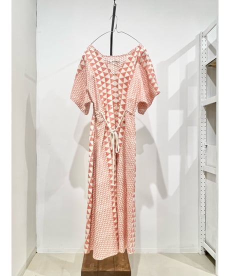 [残り僅か]NY Mane/コットンドレス/Salmon pink