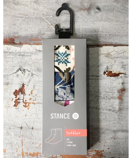 Stance キッズ女の子Socks / 2-4才用3足セット K144