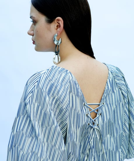 TEIJA/ドレス/ｺｯﾄﾝｽﾄﾗｲﾌﾟ・ﾌﾟﾘｰﾂ