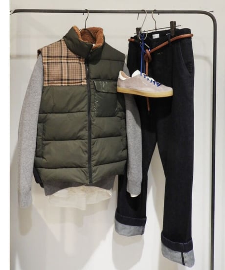 CLOSED Men's/シンサレートベスト/カーキ