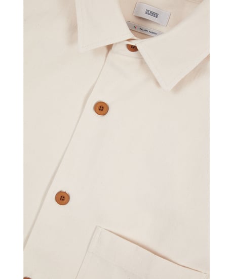 CLOSED Men's/コットン＆リネンシャツ/エクリュ