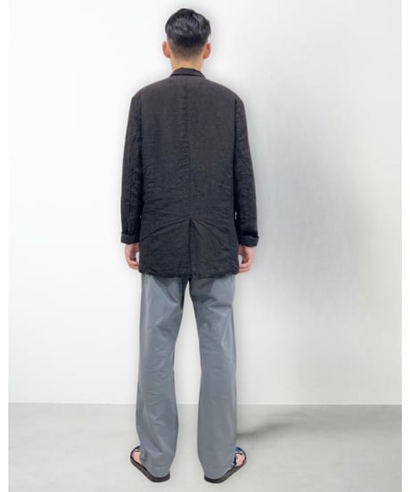 Men'sリネンジャケット/HannohWessel/Black