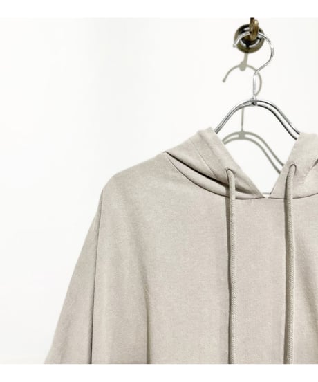 Box Big Tee フーディー/Cotton100%/Dust