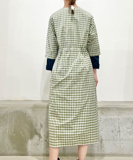Mamab./ギンガムドレス/コットンナイロン/アロエ