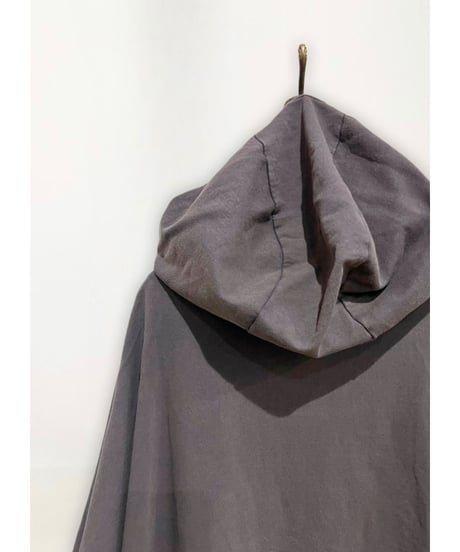【残り僅か】Box Big Tee フーディー/Cotton100%/Aubergine