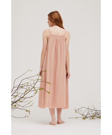 【残り僅か】Double Gauze/Long Dress/Rose