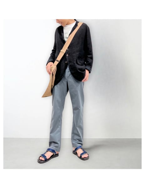 Men'sリネンジャケット/HannohWessel/Black