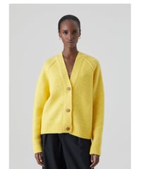 【残り僅か】CLOSED/ウール&コットンニットCardigan/Yellow