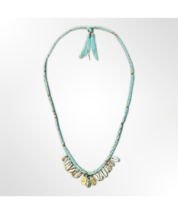 Maria and seashells ネックレス（スカイブルー紐）