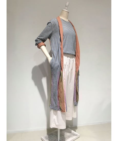 コットン＆リネンカーディガン／アランチャ＆アズーロ