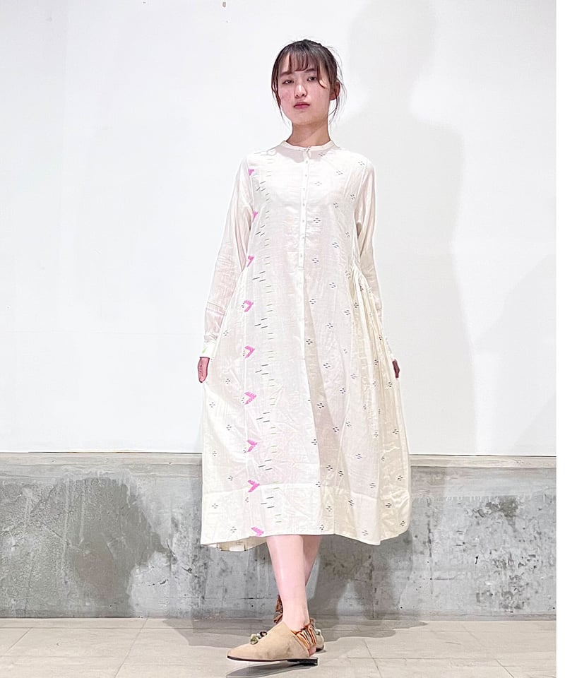 残り僅か】injiriコットン100％/ドレス654/White | ETTA
