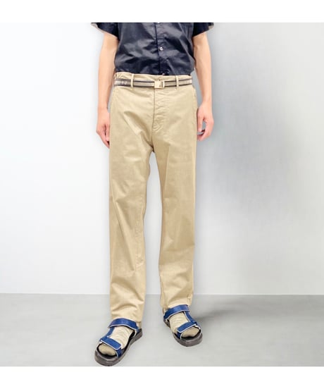 Men'sコットンストレッチパンツ/HannohWessel/ベージュ