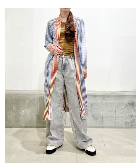 コットン＆リネンカーディガン／アランチャ＆アズーロ