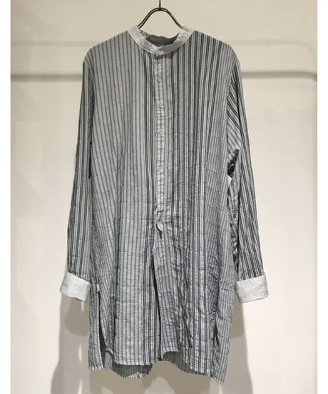 Men'sコットンストライプシャツ/HannohWessel/Mサイズ