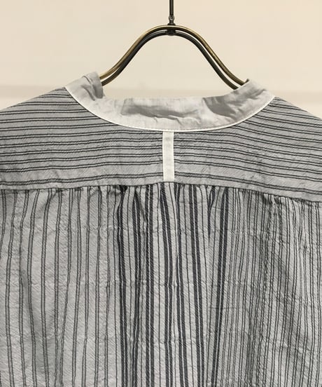 Men'sコットンストライプシャツ/HannohWessel/Mサイズ