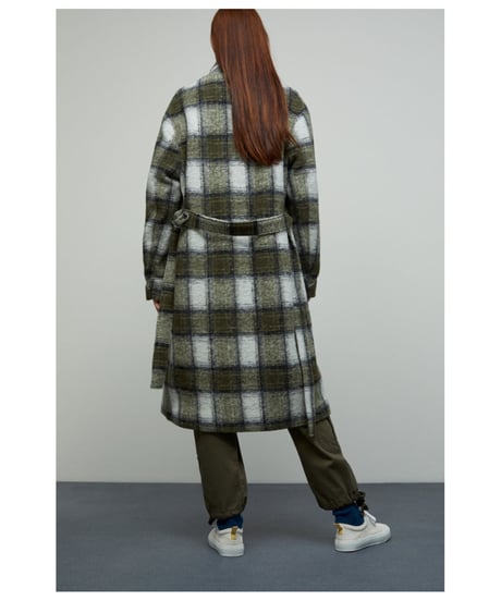 ［残り僅か］Nigel Cabourn ✖ CLOSED/ウールガウンコート・グリーン/レディス