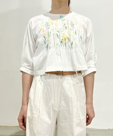 Jane Pin tuck top/Multi