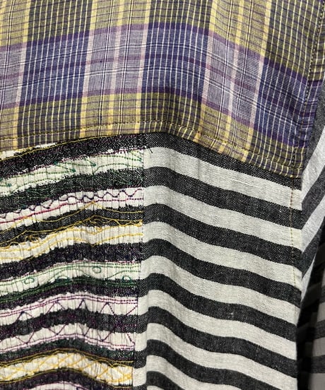 【残り僅か】injiriコットン100％/ドレス195/Black & Multi Check