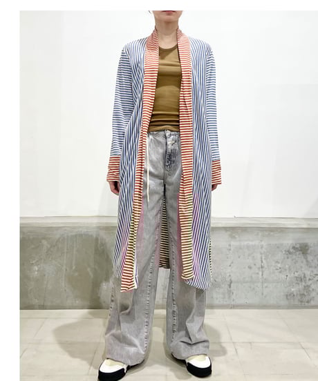 コットン＆リネンカーディガン／アランチャ＆アズーロ