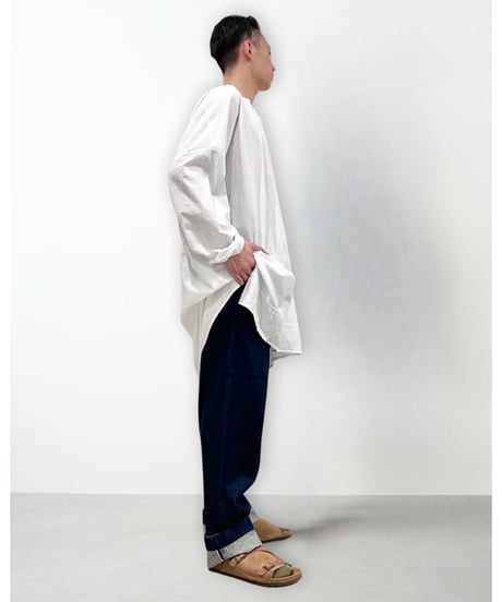Men'sコットンオーバーシャツ/HannohWessel/フリーサイズ