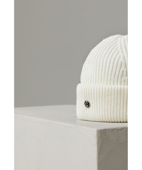 CLOSED/ニットキャップ/Ivory ＆Navy