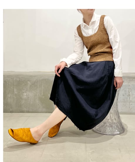 CLOSED/リネンニットタンクTOP/Brasil nut