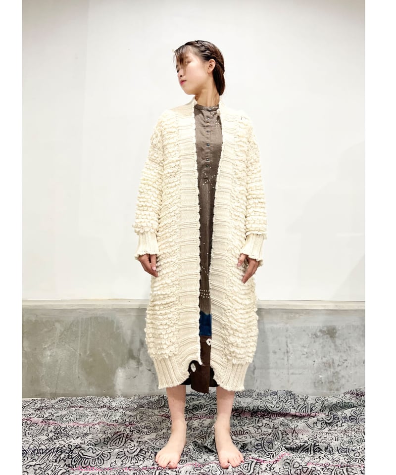 MJ.Watson/アルパカ&ウールニットコート/Ecru | ETTA MJ.Watson/アルパカ&ウールニットコート/Ecru | ETTA