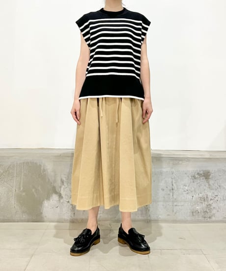 CLOSED/ニットベスト/Black stripes